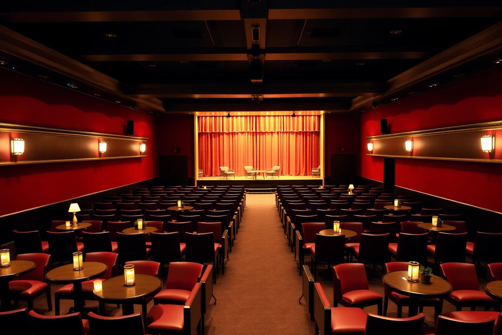 Encore Theatre interior with cabaret seating